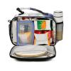 Reusable Insulated Lunch Bag for Kids and Adults, Purple/Beige view 2
