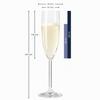 LALALO LEONARDO Personalized Wedding Sparkling Wine Glasses with Engraving – Heart’s Desire view 4