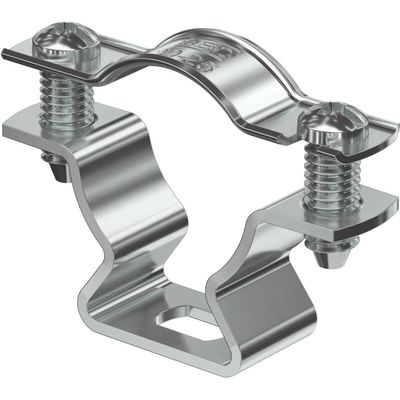 OBO Bettermann ASL 733 25 ALU Spacer Clamp with Slotted Hole, 20–25 mm, Aluminum (1362818)