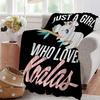 Just a Girl Who Loves Koalas Flannel Throw Blanket view 4