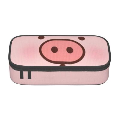 FAIRAH Ice Cream Cone Print Pencil Case, Large Capacity, Cute Pig