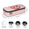 FAIRAH Ice Cream Cone Print Pencil Case, Large Capacity, Cute Pig view 3