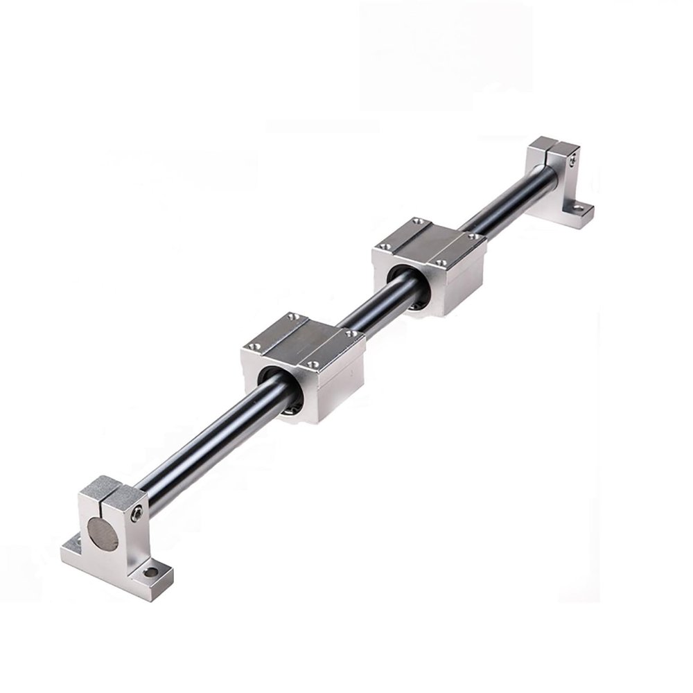 Coavoo 25 mm x 1720 mm Linear Shaft Guide Set with 2 SCS25UU Bearings and 2 SK25 Supports