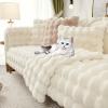 MTHGH Velvet L-Shaped Sectional Sofa Cover, L-90x210 cm view 1