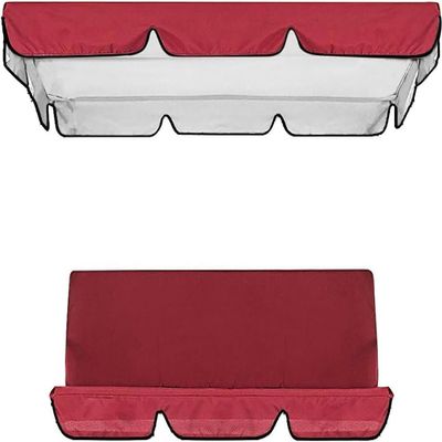 BTURYT Waterproof Swing Canopy Set for 3-Seat Swing