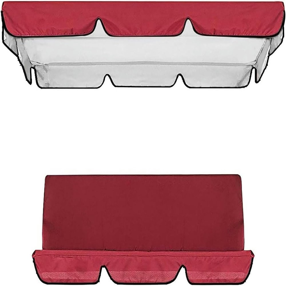 BTURYT Waterproof Swing Canopy Set for 3-Seat Swing