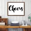 Cheers Wooden Wall Plaque, Artwork and Farmhouse Decor Sign, 16 x 20 in view 2