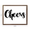 Cheers Wooden Wall Plaque, Artwork and Farmhouse Decor Sign, 16 x 20 in view 3