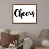 Cheers Wooden Wall Plaque, Artwork and Farmhouse Decor Sign, 16 x 20 in view 4
