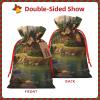 House by The Lake Printed Jute Gift Bags with Drawstring and Gift Tags view 2