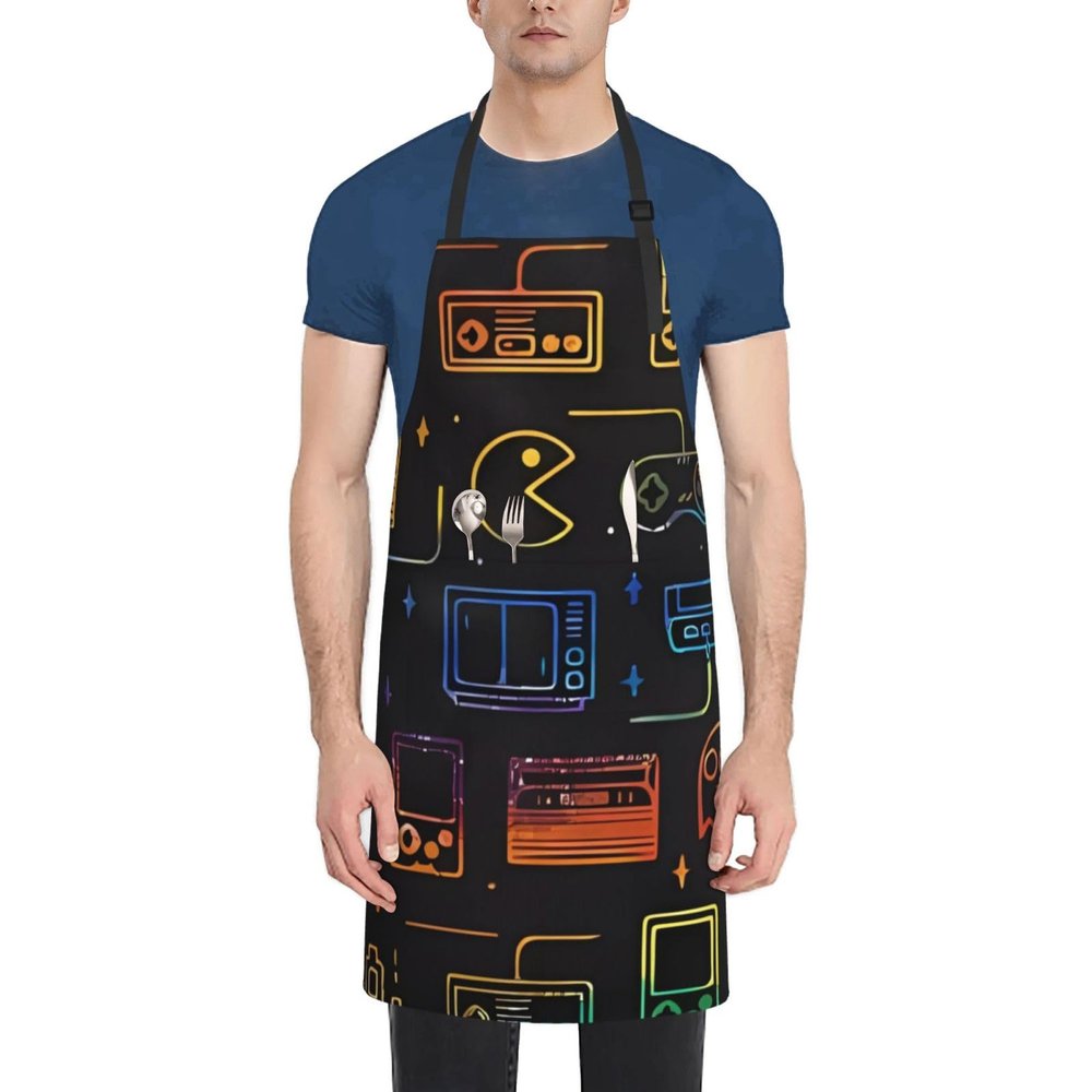 HaLvah I Love Alpacas Printed Waterproof Cooking Apron with Pocket, One Size