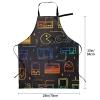HaLvah I Love Alpacas Printed Waterproof Cooking Apron with Pocket, One Size view 4