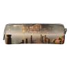 TOMPPY London Printed Pencil Case, Leather Pencil Case, Portable Stationery Organizer, Pencil Holder, Makeup Bag with Zipper, Lake House, One Size view 2