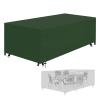 PRELGOSP 420D Oxford Patio Furniture Cover, Waterproof and UV-Resistant, Green, 150 x 120 x 71 cm view 1