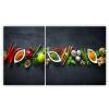 SMTDeco 2-Piece Glass Cooktop Cover 40x52 + 60x52 cm, Herb Gray view 1
