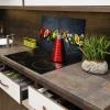 SMTDeco 2-Piece Glass Cooktop Cover 40x52 + 60x52 cm, Herb Gray view 3