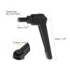 QUARKZMAN 4-Piece M6 x 12 mm Threaded Clamping Levers, Black view 2