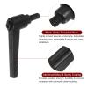 QUARKZMAN 4-Piece M6 x 12 mm Threaded Clamping Levers, Black view 4