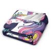 Cartoon Unicorn Fleece Throw Blanket, Soft Warm Blanket for Winter Bedding, Couch and Plush Housewarming Decor, Gift Idea, 203.2 x 152.4 cm view 2