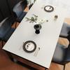 BHOMTY Multifunctional PU Leather Table Mat, White, 100 x 200 cm view 2