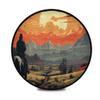 DNOVING Cowboy-Style Rug, Soft, Round, Non-Slip, Washable, 91 cm view 2