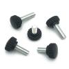 Knurled Screws with Grip, 5-Pack, M3–M8, 30 mm, Nylon Round Plastic Head, Black Bakelite view 2