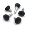 Knurled Screws with Grip, 5-Pack, M3–M8, 30 mm, Nylon Round Plastic Head, Black Bakelite view 3