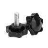 Knurled Screws with Grip, M4/M5/M6/M8/M10/M12, Plastic Grip, Plum, Hand-Tightening, Star-Shaped (Color: M5, 32 mm Head, Size) view 1