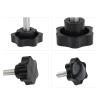 Knurled Screws with Grip, M4/M5/M6/M8/M10/M12, Plastic Grip, Plum, Hand-Tightening, Star-Shaped (Color: M5, 32 mm Head, Size) view 3