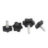 Knurled Screws with Grip, M4/M5/M6/M8/M10/M12, Plastic Grip, Plum, Hand-Tightening, Star-Shaped (Color: M5, 32 mm Head, Size) view 4
