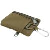JTLB Outdoor EDC MOLLE Pouch Wallet, Mini Portable Key and Card Case with Carabiner (Green) view 2