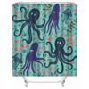 MUNOOR 3D Octopus Shower Curtain, 180 x 180 cm, with 12 Rings view 3