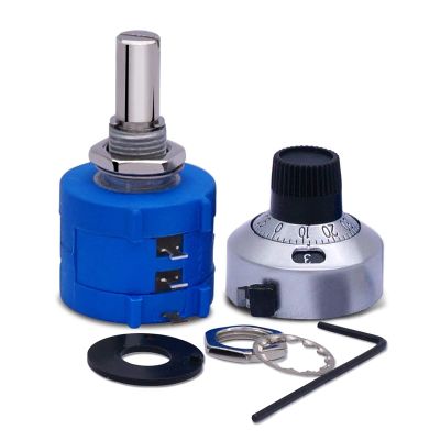 KLVN 100kΩ 10-Turn Wirewound Precision Potentiometer with Counting Dial