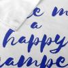 Large Soft Bath Towel Blanket, “You Make Me Happy Camper” Travel Graphic view 4
