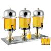 24 L Gold Stainless Steel Beverage Dispenser with Ice Chamber view 1
