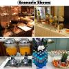 24 L Gold Stainless Steel Beverage Dispenser with Ice Chamber view 3