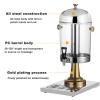 24 L Gold Stainless Steel Beverage Dispenser with Ice Chamber view 4
