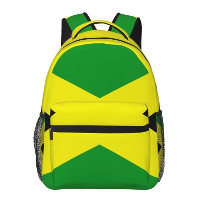 Ahdyr Anti-Theft Backpack with Jamaican Flag Design