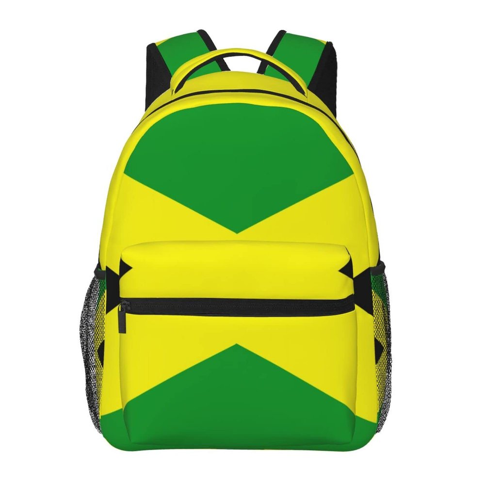 Ahdyr Anti-Theft Backpack with Jamaican Flag Design