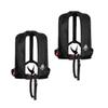 12skipper 2-Pack Automatic 165N ISO Life Jackets with Waist Belt, Black view 1