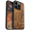 Carveit Solid Wood Case for iPhone 15 Pro with MagSafe Compatibility, Soft TPU Shock-Resistant Bumper, Walnut – The Compass before Kanagawa Waves view 1