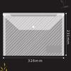 Transparent Waterproof A4 Plastic Document Folder with Snap Closure view 3