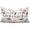 Lavender Herbal Scented Pillow 30 x 20 cm, Organic Cotton, “Liebe Hunde” view 2