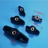 CTLH20 2/5-Piece M4 M5 M6 M8 M10 Plum Bakelite Knurled Nuts, Hand-Tightening Butterfly Plastic Head Hand Knob, M5 5-Piece/25 Blind-Hole view 2
