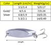 5-Piece Metal Spoon Fishing Lures with Box, 5 g Silver view 2