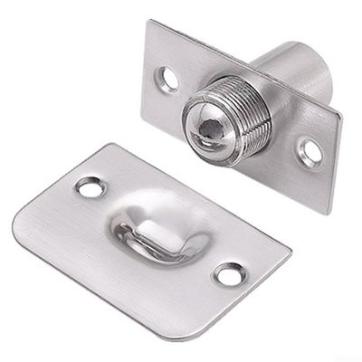 Stainless Steel Adjustable Roller Ball Door Catch Lock Set