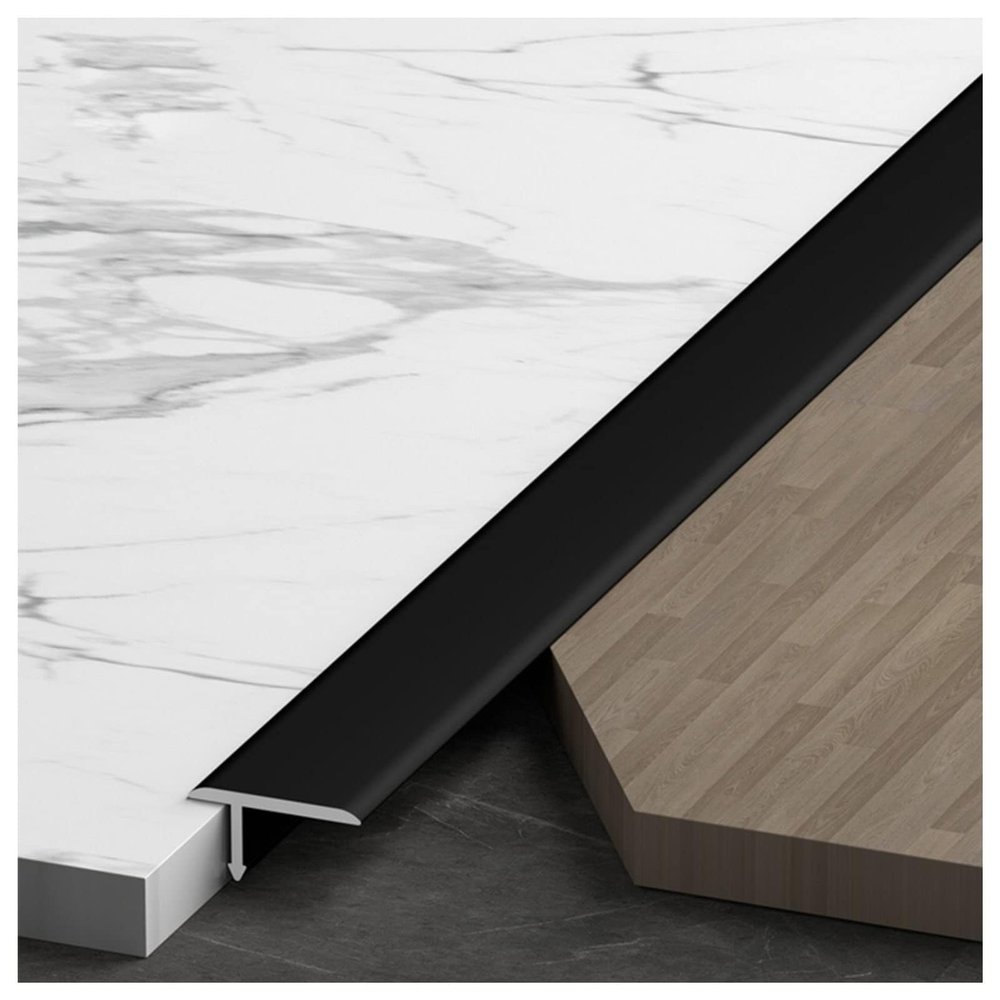 XTGDIEM Metal Floor Transition Strip, Carpet to Wood/Tile to Carpet, for Uneven Indoor Floors (Style-1)