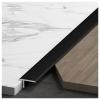 XTGDIEM Metal Floor Transition Strip, Carpet to Wood/Tile to Carpet, for Uneven Indoor Floors (Style-1) view 1