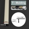 XTGDIEM Metal Floor Transition Strip, Carpet to Wood/Tile to Carpet, for Uneven Indoor Floors (Style-1) view 2