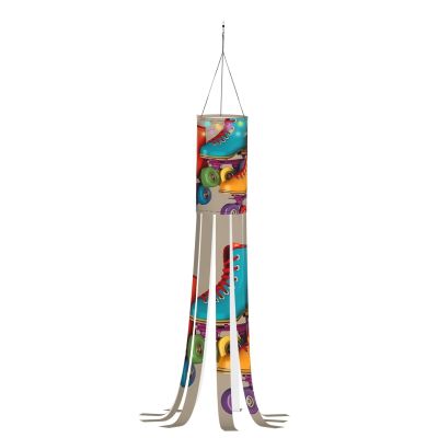Halloween Ghost Windsock Hanging Decoration, 40-Inch Ghost Windsock Flag
